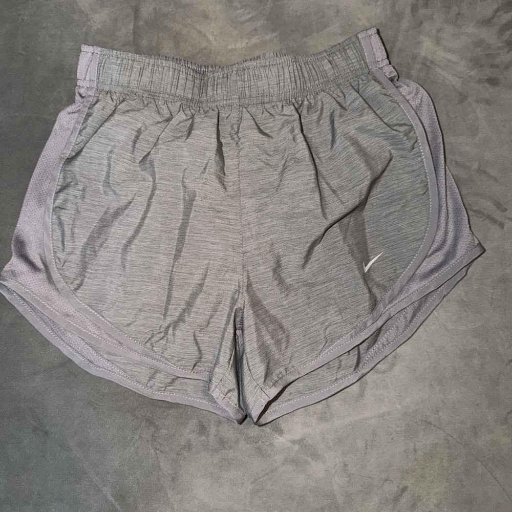 Nike Dri Fit Womens Size XS Gray Women's Brief-Lined Running Shorts